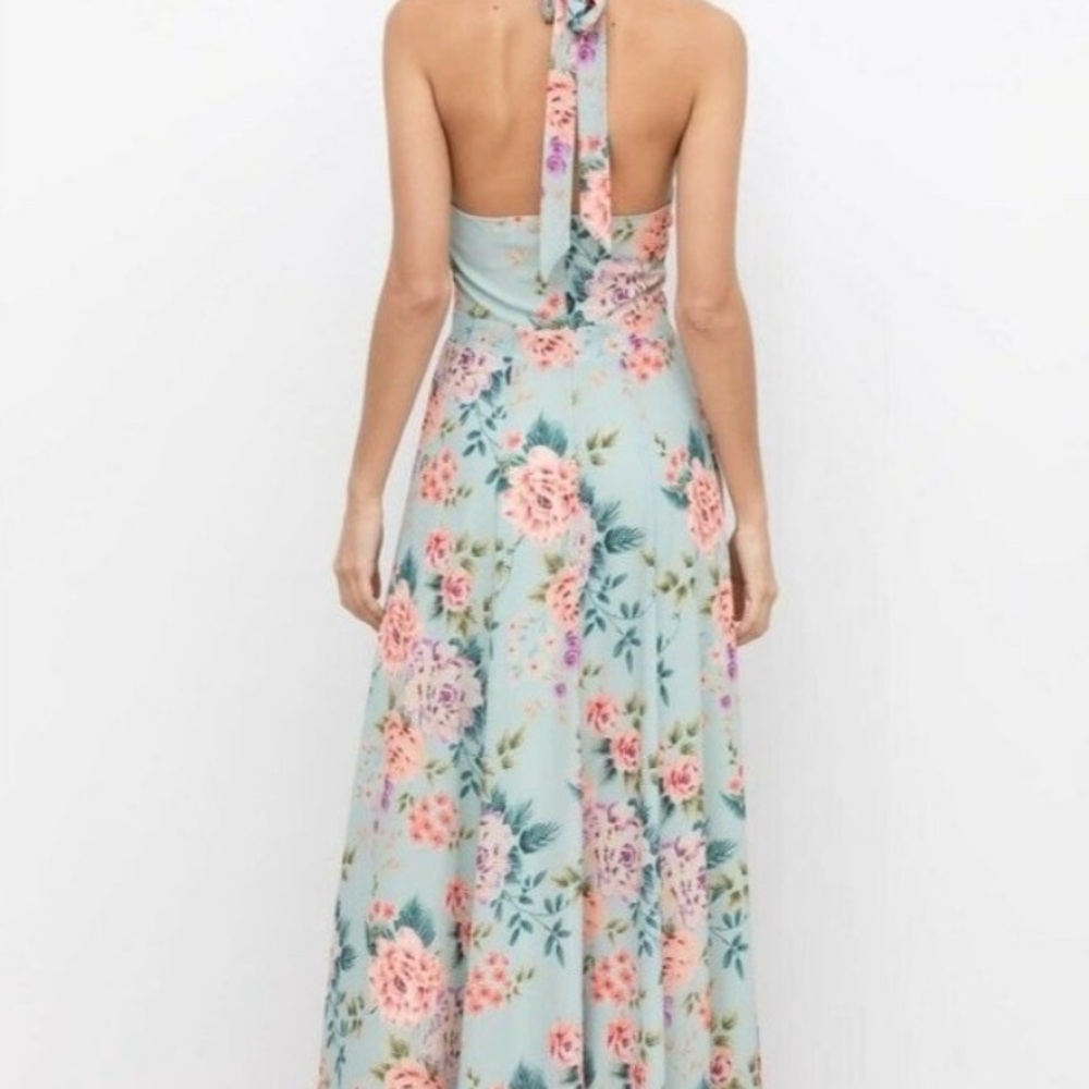 Yumi Kim High Demand Sweet Dawn Dusk Blue Floral Maxi Dress XS Spring Wedding - Picture 2 of 8